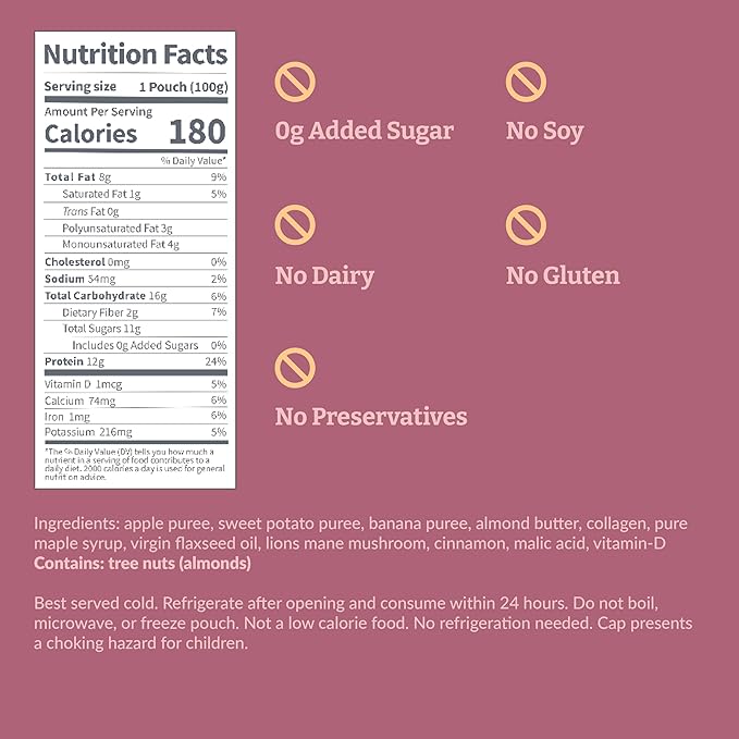 Reup Collagen Protein Smoothie - 12g Protein, 10g Collagen, Dairy Free, Ready to Drink - High