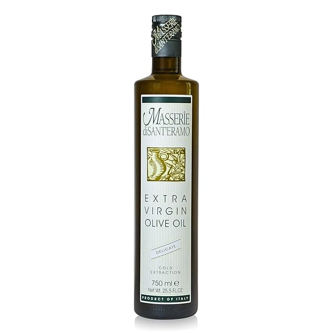 Delicate Italian Extra Virgin Olive Oil Cold Pressed - Light Olive Oil for Cooking and Frying