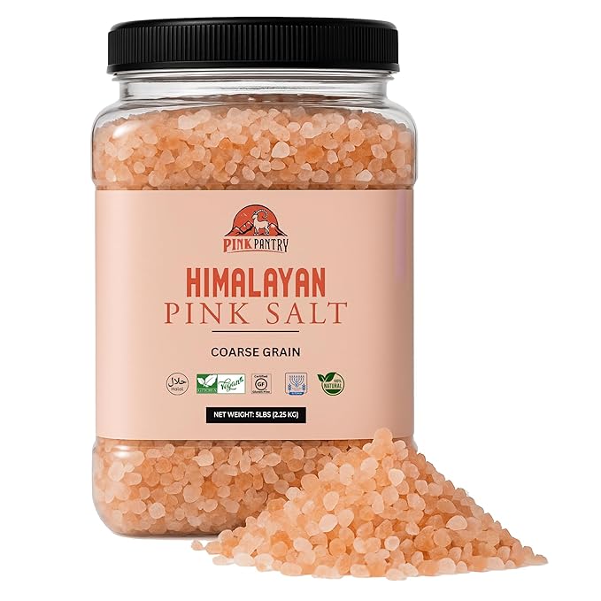Pink Pantry Himalayan Pink Salt, 100% Pure Himalayan Salt, Non-GMO, Kosher Certified, No Additives