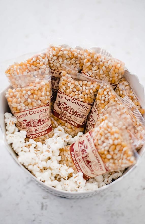 Amish Country Popcorn | 10-4 oz Bags - Baby Yellow Popcorn Kernels | Old Fashioned, Non-GMO and