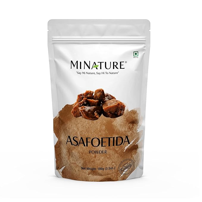 Mi Nature Asafoetida Powder (Hing) | Natural Indian Spice 100g (3.5oz)| Heeng Powder | Authentic