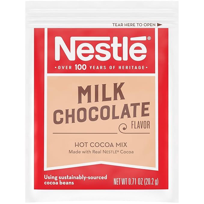 Nestle Hot Chocolate Packets, Milk Chocolate Flavor Hot Cocoa Mix, Made with Real Cocoa, Bulk Pack