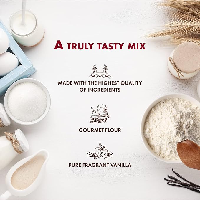 Classique Fare Belgian Waffle Mix - Makes Light and Crisp Waffles, Pancakes, Muffins & Crepes