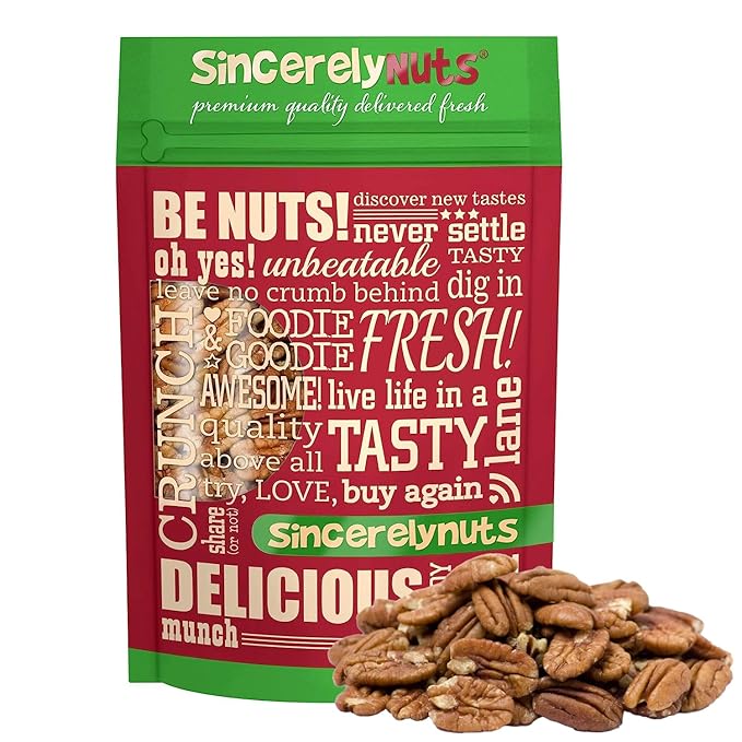 Sincerely Nuts - Raw Pecans (No Shell) | Two Lb. Bag | Shelled Whole Pecan | Delicious Healthy