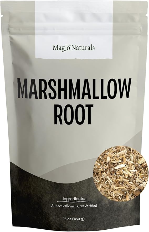 MagJo Naturals Marshmallow Root, Cut & Sifted, Non-irradiated, Bulk Bag, Althaea officinalis L. (16