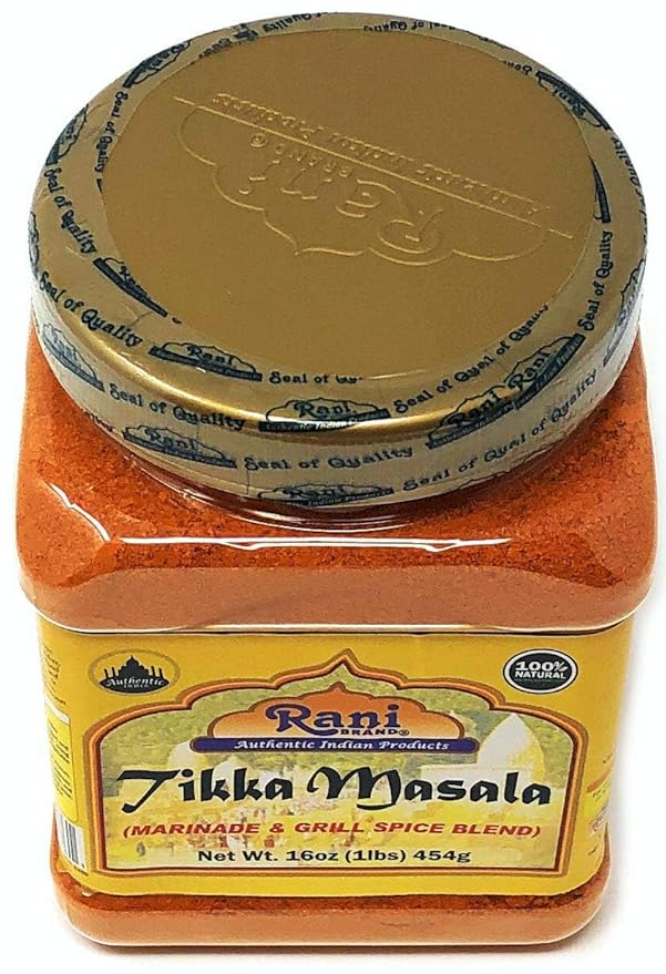Rani Tikka Masala Indian 7-Spice Blend 16oz (1lb) 454g PET Jar, Pack of 6 ~ All Natural | Salt-Free