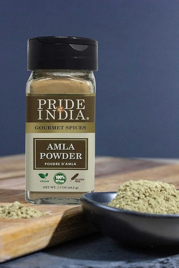 Pride of India – Amla Powder – Gourmet Spice – Tangy & Savory – Pure Indian Gooseberry Ground