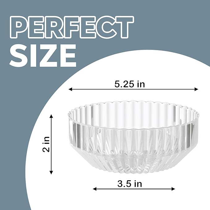 Exquisite Clear Plastic Bowls Disposable - 16 Oz - 20 Count - Disposable Soup Bowls - Great for