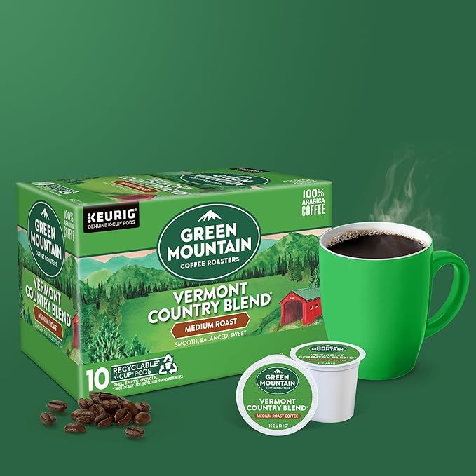Green Mountain Coffee Roasters Vermont Country Blend Keurig Single-Serve K-Cup Pods, Medium Roast