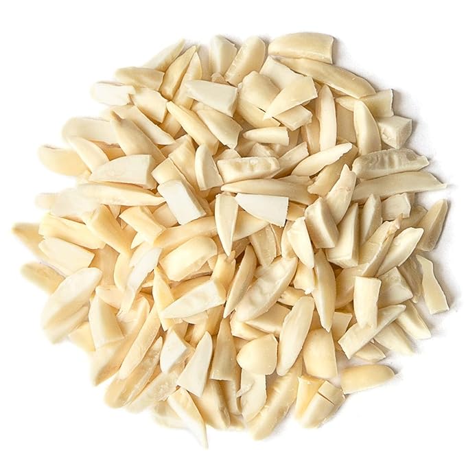 Organic Blanched Slivered Almonds, 25 Pounds – Non-GMO, Raw, Unpasteurized, Unsalted, Vegan, Keto
