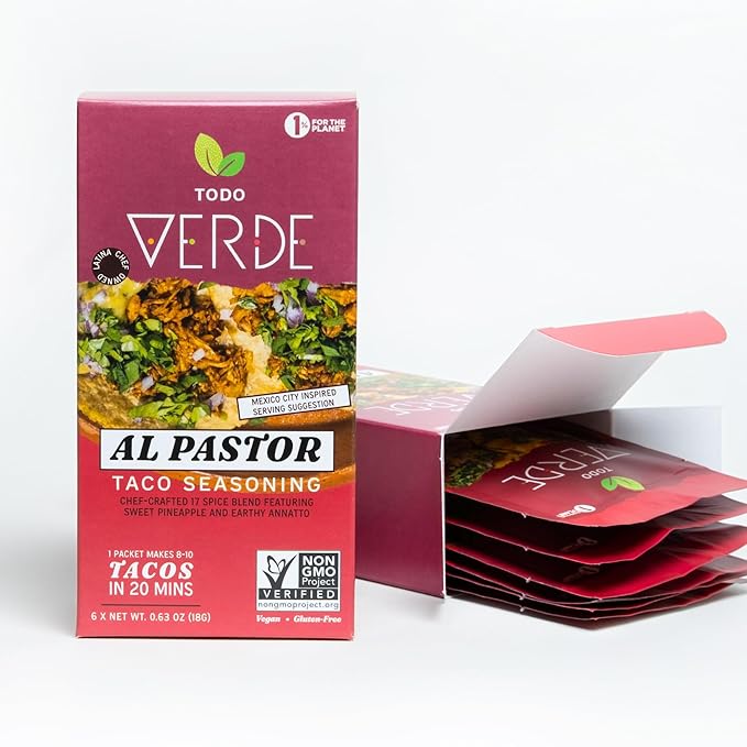 Todo Verde Taco Seasoning - Al Pastor | Gourmet Taco Seasoning with Sweet Pineapple and Black