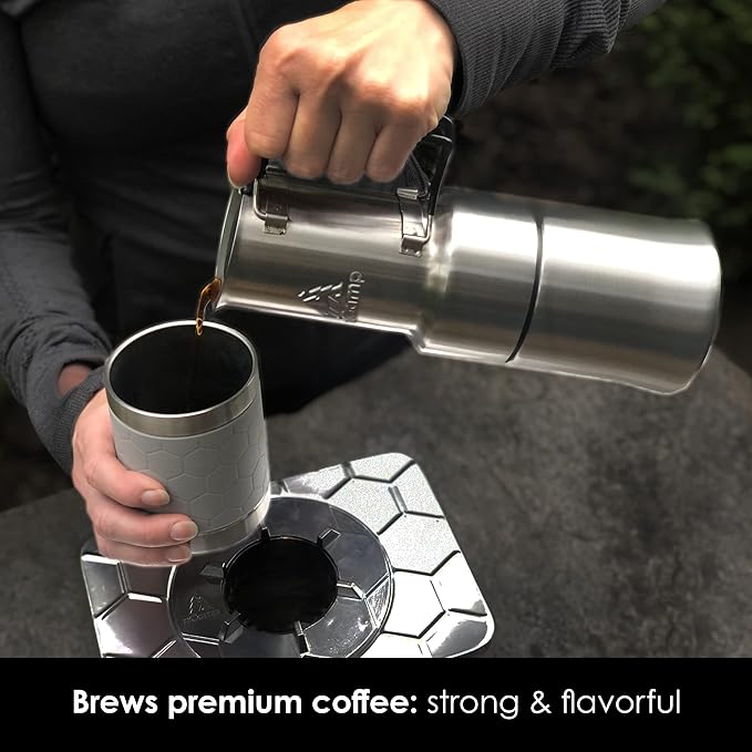 nCamp - Café, Portable Coffee Maker, Portable Espresso Machine, Compact Camping Coffee Maker
