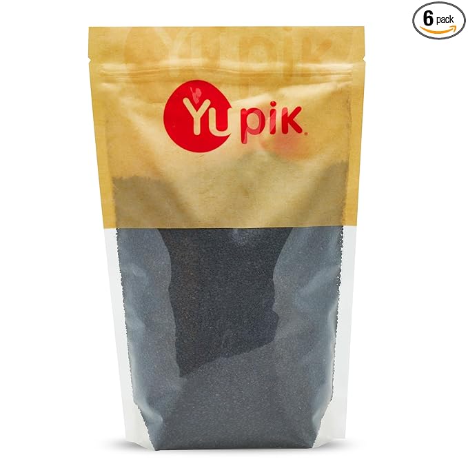 Yupik Raw Black Sesame Seeds, 2.2 lb (35.2 oz), Pack of 6, Gluten-Free, Kosher, Vegan, Natural