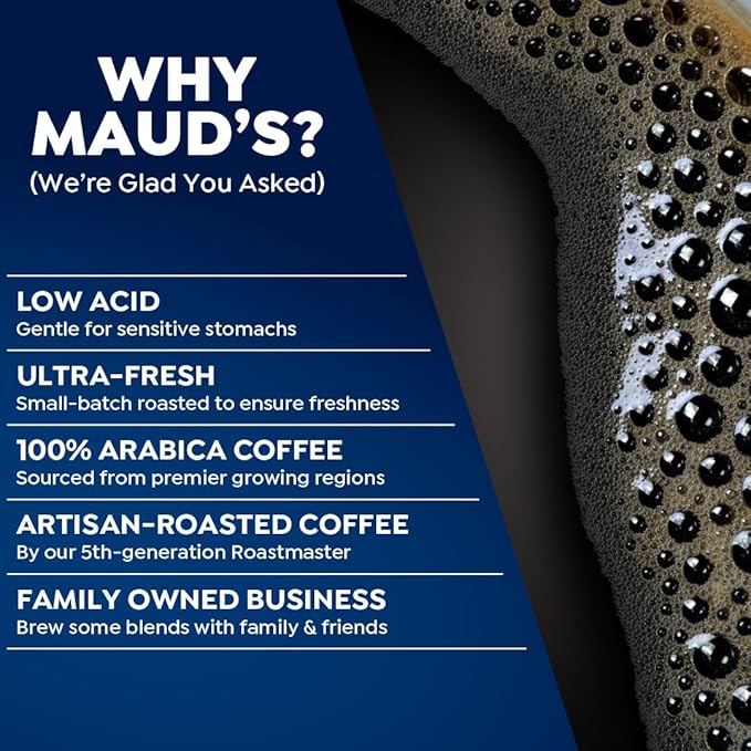 Maud's Decaf Coffee Pods Variety Pack, 54 ct, 6 Assorted Roasts & Flavors, Decaf Dark & Medium