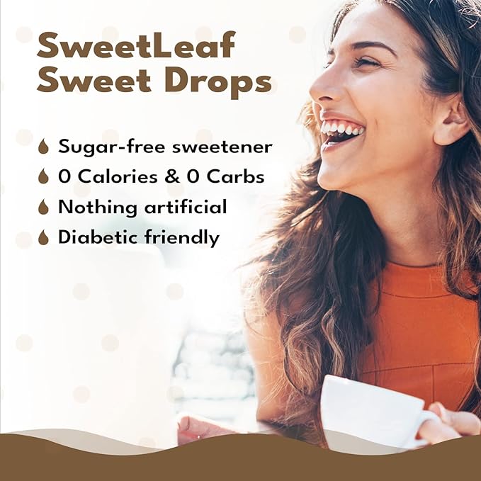 SweetLeaf Stevia Liquid Sweet Drops - Hazelnut Flavored Drops, Stevia Liquid Sweetener
