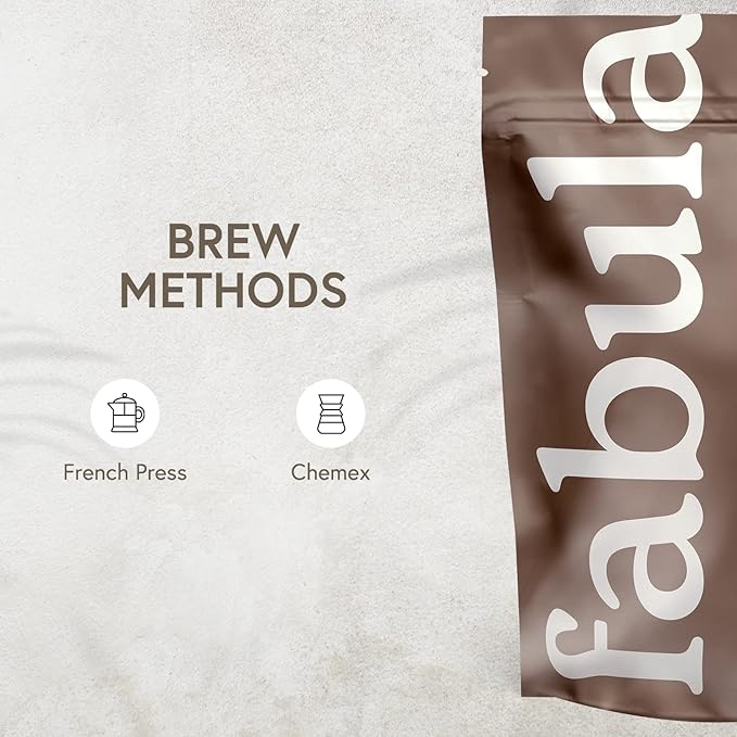 Fabula Organic Coffee for French Press, Low Acid Coffee Freshly Ground - Non-GMO - No Mold