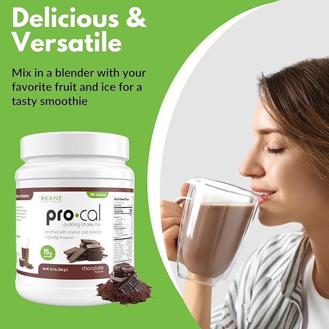Pro-Cal Chocolate Meal Replacement Powder - High Protein, Low Calorie Shake & Pudding Mix