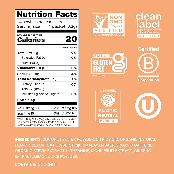 Cure Hydration Performance | Plant-Based Electrolyte Energy Drink Mix | No Added Sugar |