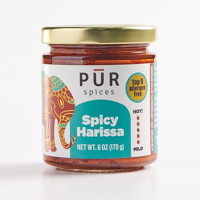 PUR Spices Tasty Gift Box I Set of Three Hot Sauces and Cooking Pastes I Recipe Card and Jar Opener
