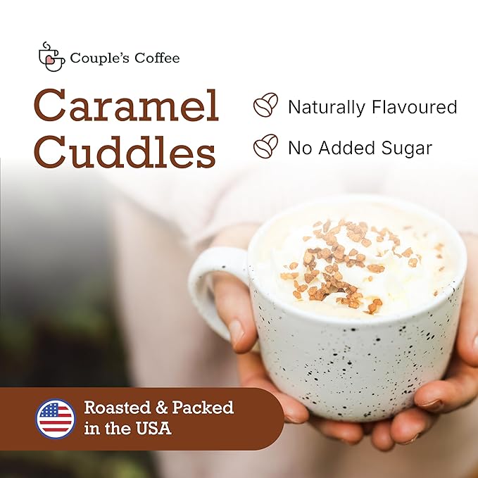 Couple?™s Coffee Ground Coffee | Gives Back to Military Families | Caramel Cuddles | Caramel