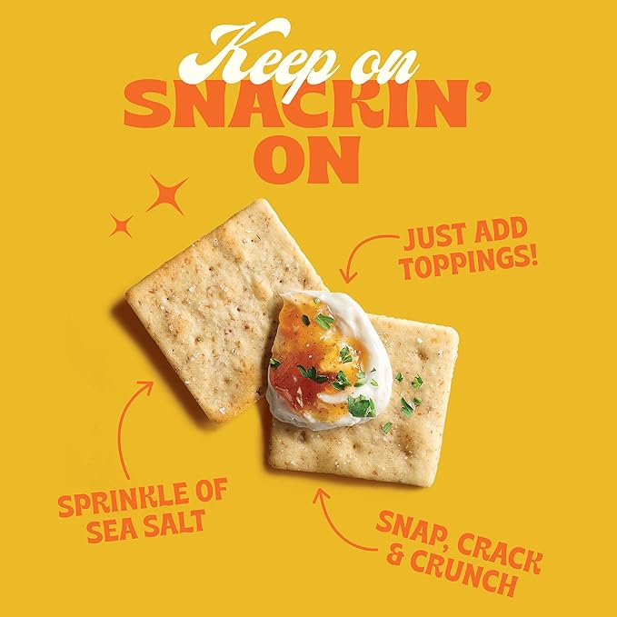 Back to Nature - Crispy Wheat Crackers - Real Ingredients like Wheat Flour & Sea Salt - Non-GMO