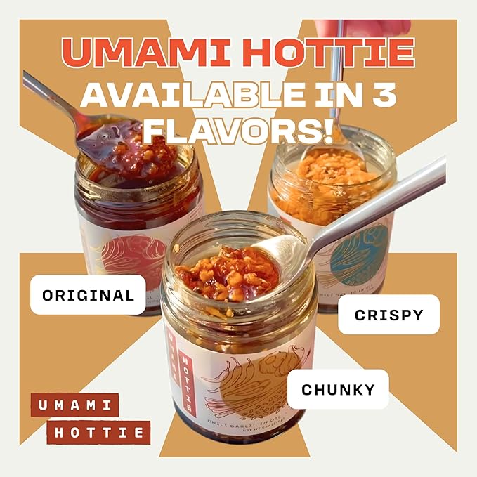 Umami Hottie Trio - Japanese Chili Oil Combo Pack | Chunky, Crispy & Original Flavors | Vegan