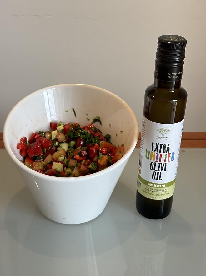 SINDYANNA OF GALILEE, Awarded Extra Virgin Olive Olive Oil, Cold Pressed, Made in Israel, Kosher