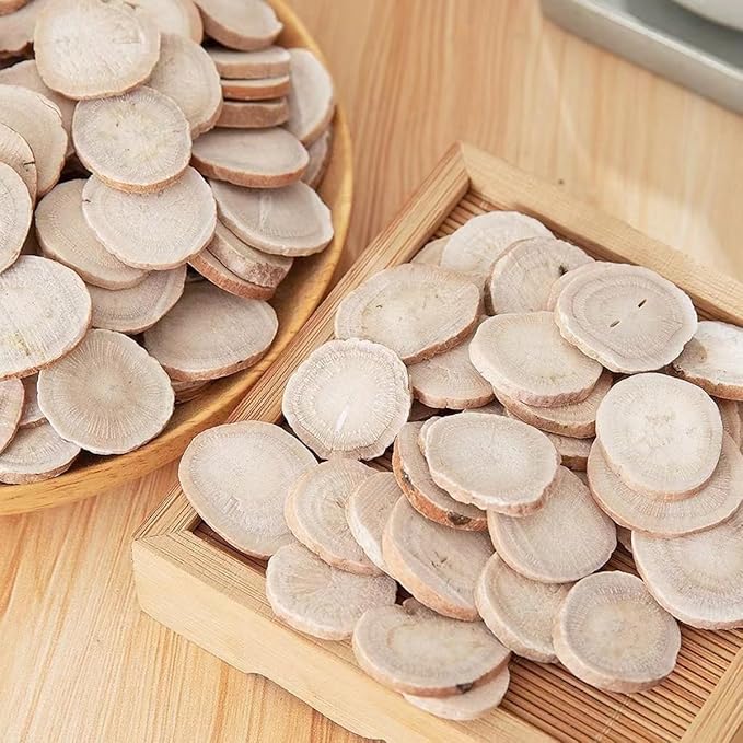 Premium White Peony Root Slices (Bai Shao) | Paeonia Lactiflora Herbal Tea | Traditional Herb Tea |