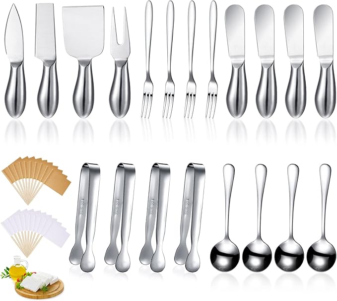 Patelai Charcuterie Board Accessories Cheese Spreader Knife Set Charcuterie Utensils Butter Knife