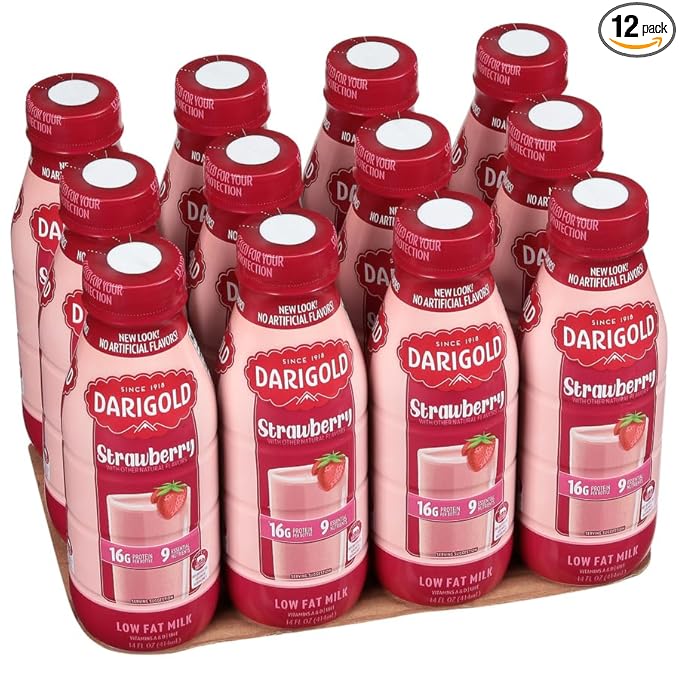 Darigold 1 Percent Milk, Reduced Fat Shelf Stable Milk with 9 Essential Nutrients, 16g Protein