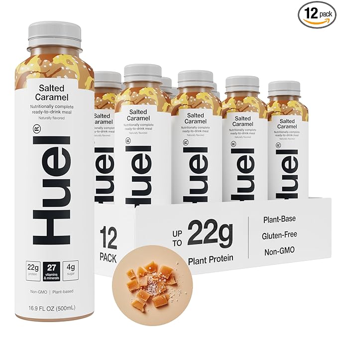 Huel Ready-to-Drink | Salted Caramel Meal Replacement Drink | High Protein Drink | Nutritionally