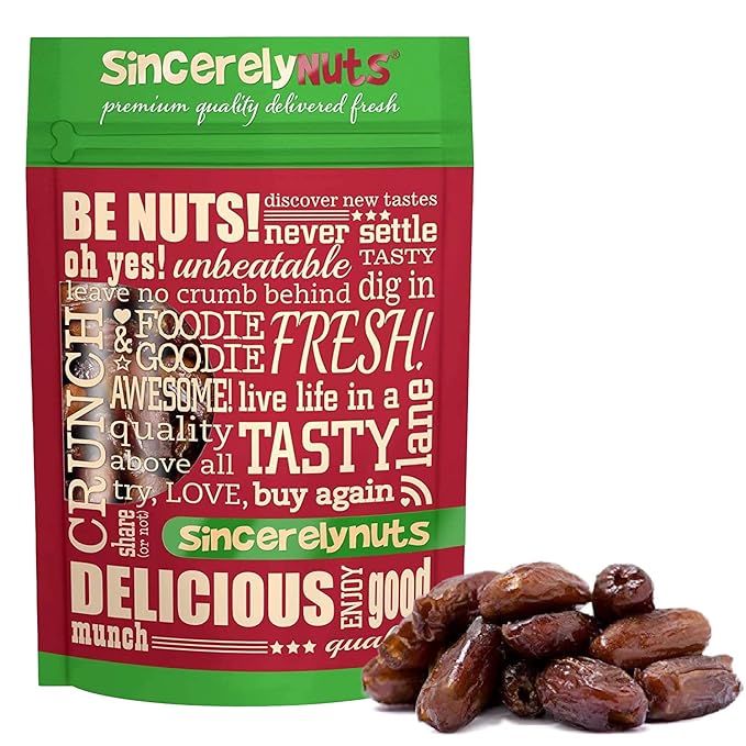 Sincerely Nuts No Sugar Added Pitted Dried Dates, 3lb - Whole Fresh Unsweetened Dry Date Pieces