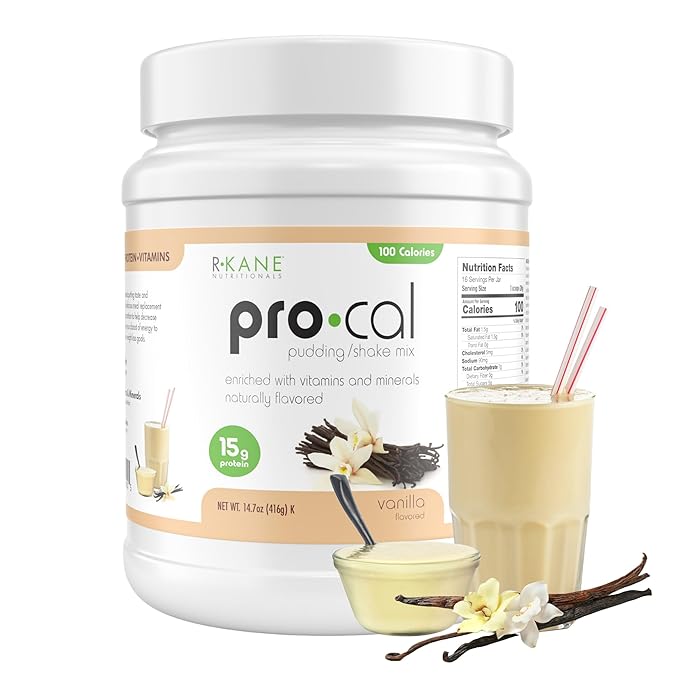 Pro-Cal Vanilla Meal Replacement Powder, 16.4 oz ??High Protein, Low Calorie Shake & Pudding Mix