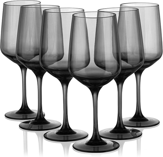 KOXIN-KARLU Unbreakable Classic 18 ounce All-Purpose Plastic Stem Wine Glasses Acrylic Glasses, set