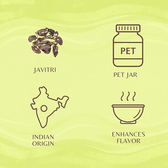 AYURVEDASHREE Mace Whole (Javathri), Spice 50g PET Jar ~ All Natural | Vegan | NON-GMO | Indian