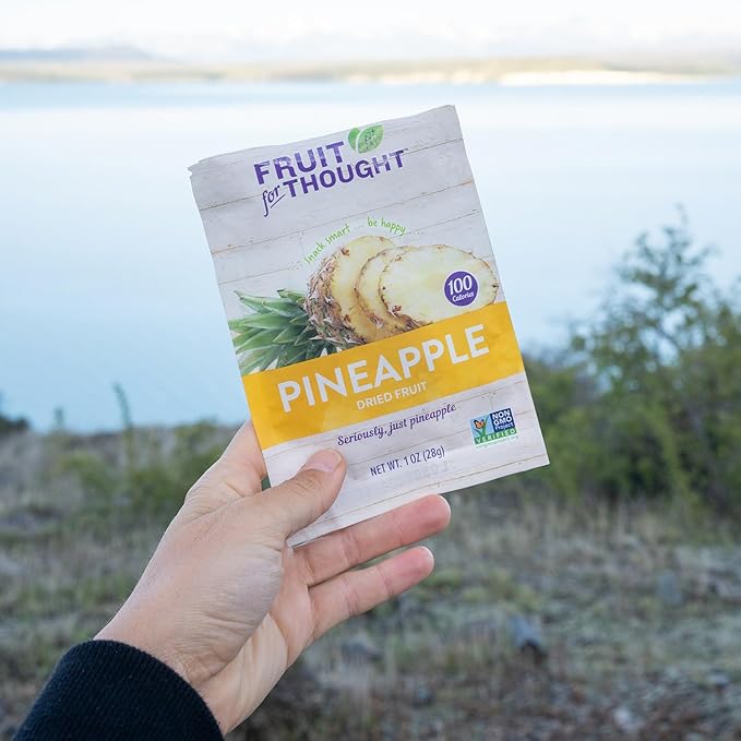 Fruit for Thought Dried Pineapple | Dried Fruit Snack Packs Ideal for the Family | At Home, Work
