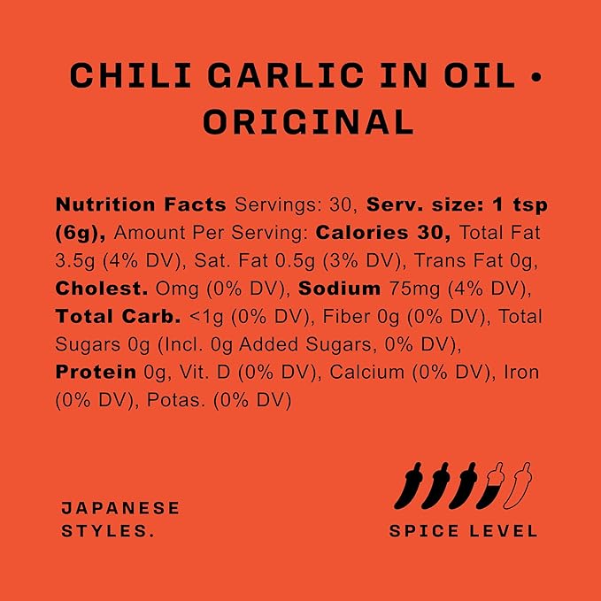 Umami Hottie Original Hot – Bold Japanese Style Chili Oil | Made with Garlic, Shichimi Togarashi