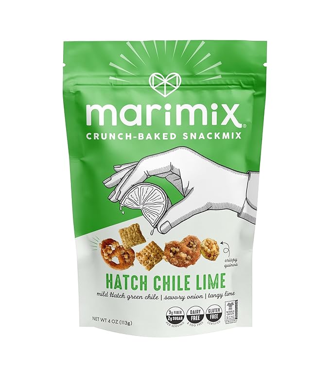 Marimix Snack Mix | Hatch Chili Lime | Crunch Baked Sweet & Salty Savory Plant Based Naturally