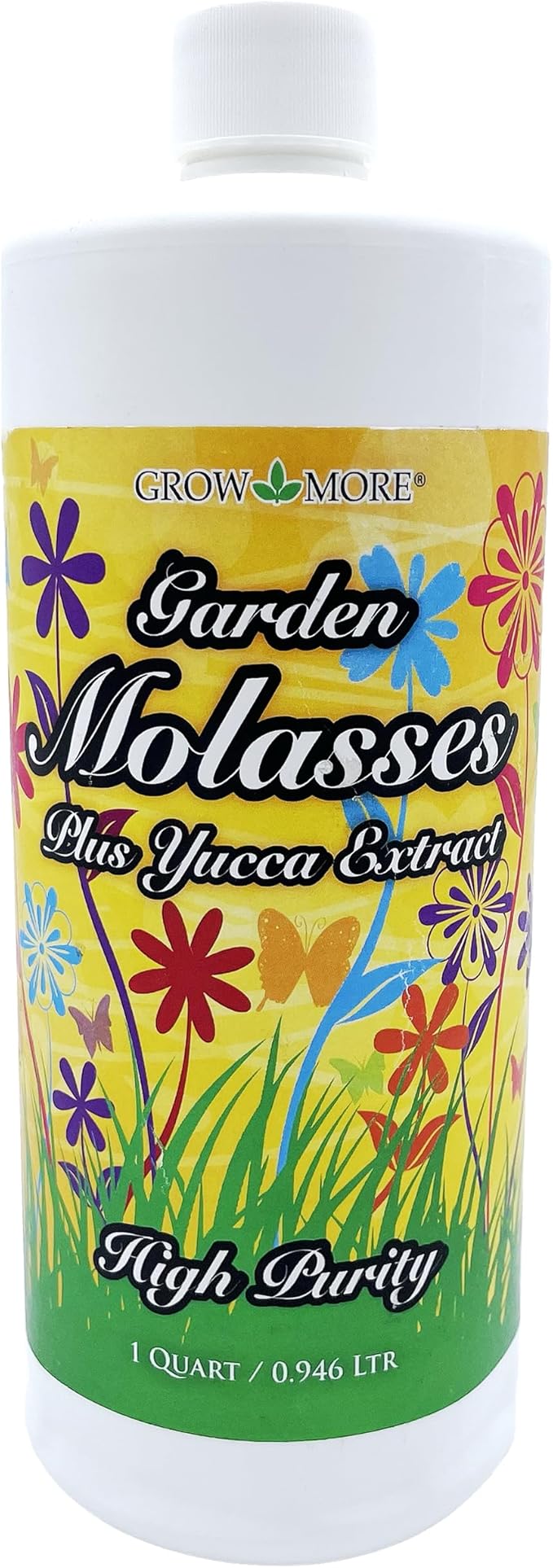Grow More Garden Molasses for Plants with Yucca Extract - 1 Quart of USA-Made Horticultural