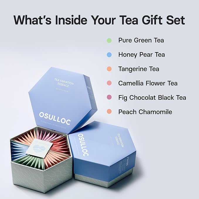 OSULLOC TEA VARIATION ESSENCE (42 Count, 6 Types x 7 ea), Mother's Day Tea Gift Set, Special Thank