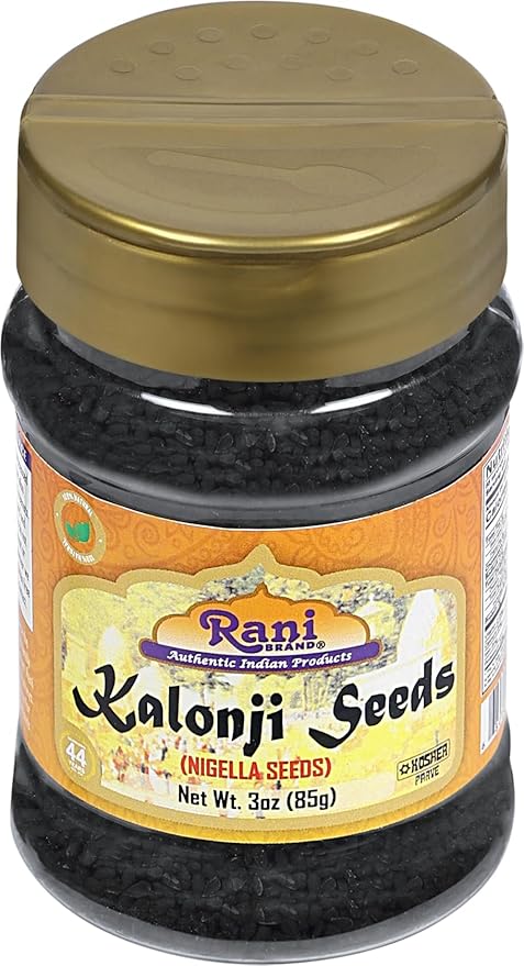 Rani Kalonji (Black Seed, Nigella Sativa, Black Cumin) Seeds 3oz (85g) PET Jar ~ All Natural |