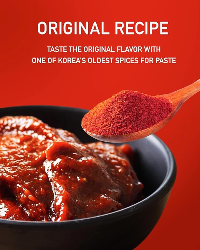 Taekyung Chili Powder For Paste (Fine, 3LB) - Korean Gochugaru. Red Pepper Spice Seasoning for