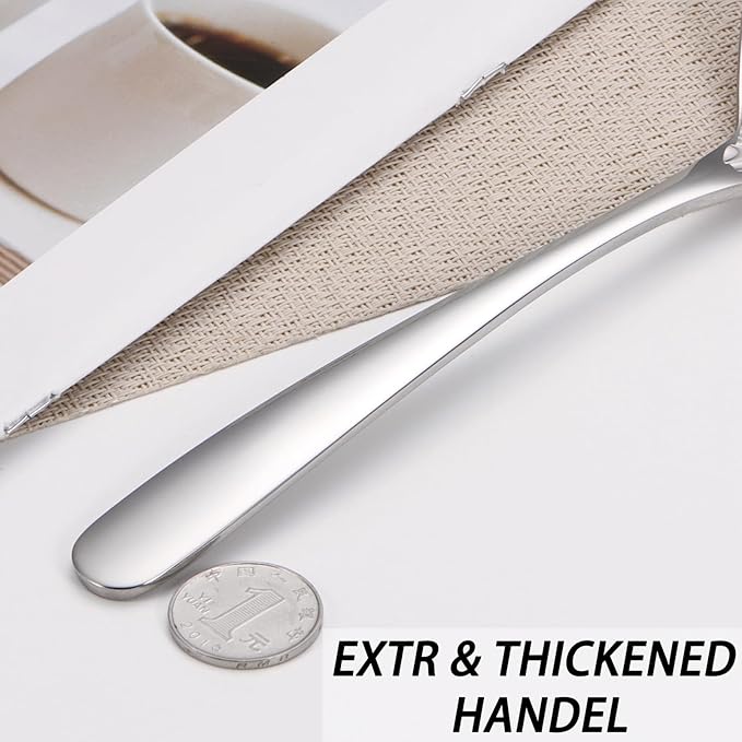 Large Serving Spoon,9" Serveware Spoons Set,Stainless Steel Catering Serving Utensils for Party