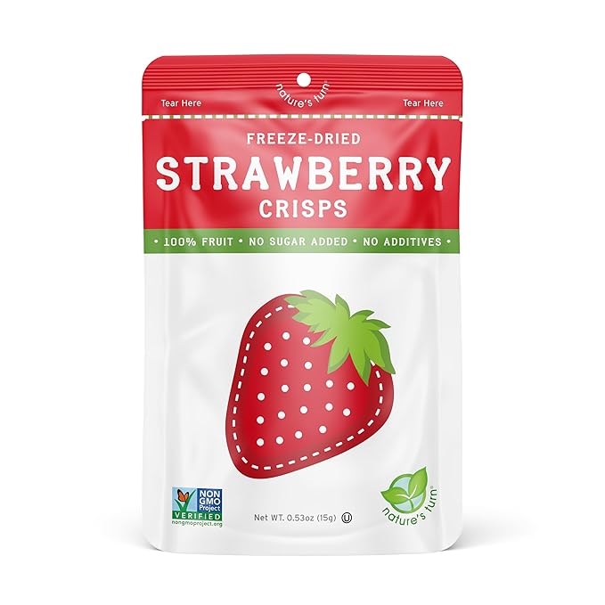 Nature’s Turn Freeze-Dried Strawberry Crisps – Healthy, Gluten-Free, Crispy & Delicious
