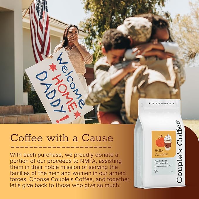 Couple?™s Coffee Ground Coffee | Gives Back to Military Families | Hello Pumpkin | Medium Roast