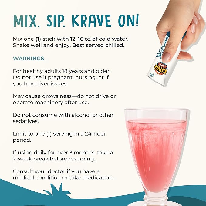 Citrus Berry Kava Drink Mix ??30 Pack for Natural Energy, Mood Support, Stress Relief & Nootropic