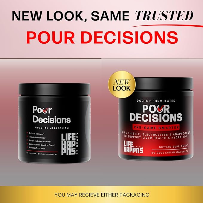 Life Happns Pour Decisions Liver Health Supplement with Milk Thistle, Vitamin B6, Electrolytes