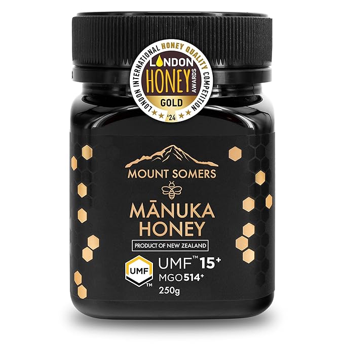 Mount Somers Premium Manuka Honey MGO 514+ / UMF 15+ 100% Pure New Zealand Manuka Honey - Genuine