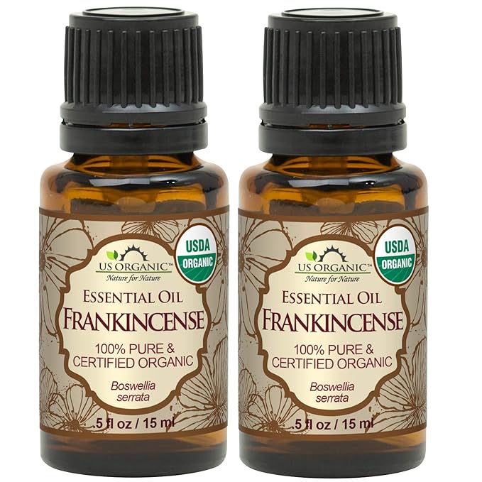 US Organic 100% Pure Frankincense Essential Oil, USDA Certified Organic, Steam Distilled, Boswellia