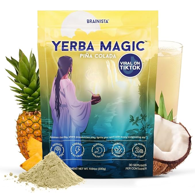 Yerba Magic - Yerba Mate Instant Tea Powder, 3-in-1 Super Drink - Clean Energy, Brain Fog Buster